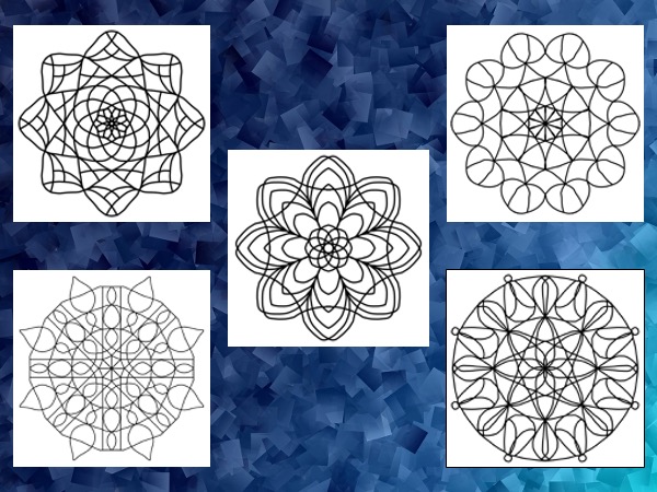 10 Geometric Coloring Pages - Image 4